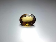 พลอยซิทริน(Citrine) ทรงไข่ หนัก15.52 กะรัต ขนาด 14x9x19 mm. พลอยแท้ 100% เนื้อดี ราคาถูก