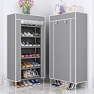 Multilayer Shoe Rack Non-woven Fabric Shoe Shelf Space Saver High Feet Damp-proof Shoes Organizer Stand Holder Shoes Cabinet