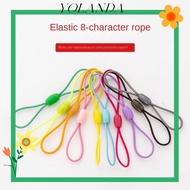 YOLAN 8-shaped Elastic Rope, Nylon Rope Plastic DIY Handmade Accessories, Access Card Hanging Rope