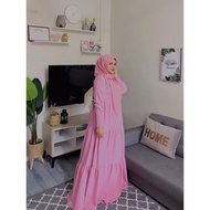 (FREE SIZE S M L) BAJU RAYA 2022 Melinda Dress  dress baju akad nikah baju sanding maternity shoot maternity dress