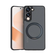 360° Rotating Metal Bracket Phone Case For Vivo Y100 Y200 Y300 Pro Y400 Pro Y04 Y21d Y31 Pro Y58 Y38