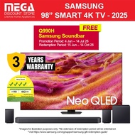 SAMSUNG QA98QN90FAKXXS 98" NEO QLED 4K QN90F SMART TV | Free TV Mount | Free Q990H Soundbar Redeem S