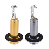 [Ship in 24h] Acoustic Electric Guitar Mono End Pin Endpin Jack Socket Plug 6.35mm 1/4 Inch Copper M