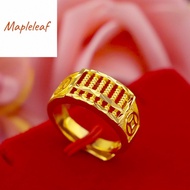 Ready stockhotcocoa men's abacus ring 24k gold plated jewelry fashion men's rings abacus ring copper