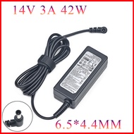 1 US 14V 3A 42W 6.5*4.4MM A4514-DSM Ac/dc อะแดปเตอร์สำหรับ Samsung U28E590D UE22F5400ใหม่เอี่ยม100%