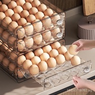 [Miya]Egg Storage Box Transparent Crisper Kitchen Organizing Artifact Refrigerator Special Drawer Double-Layer Egg Box