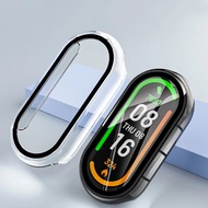 Screen Protector For Xiaomi Mi Band 10 9 8 bfc protective Hard PC bumper Tempered Glass+Cover Mi Ban