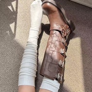 White Tube Socks with Boots Socks Pile Socks Tube Boots Socks Calf Socks Tube Socks Boots Over Knee 