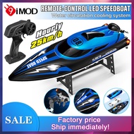 9IMOD HJ808 RC Boat 2.4G High-Speed Remote Control Boat 25Km/h for Adults and Kids ITGA IRYH