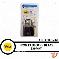 YALE Y111B/38/121/1 - ID Iron Padlock 38mm (Black)