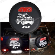 4WD 4x4 PVC Leather Spare Wheel Tire Cover Case Bag Pouch Protector car tyres 14 inch For Jeep Hummer 14" 15" 16" 17" Inch