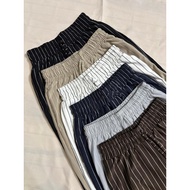 Everyday Pants - Bangkok Stripe Pants - Women's Baggy Office College Striped Pants