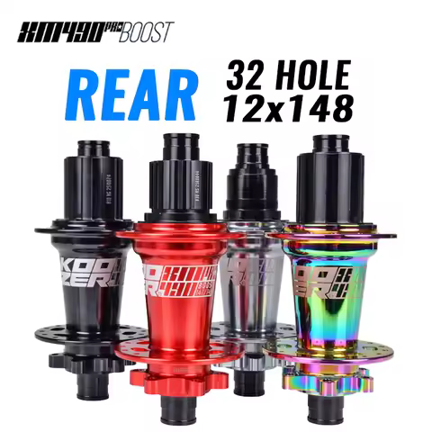 Koozer XM490 Pro Rear Boost Hub 32 holes 6 Pawls 72 Click HG XD 12v Micro Spline 12x148 141mm QR for