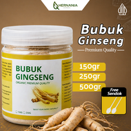 Ginseng Bubuk Serbuk Free Sendok Premium | Herbal Stamina Pria | Ginseng Powder Merah