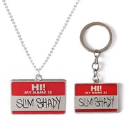 My Name Is Eminem Hip Hop Pendant Necklace & Keychain Rap Jewelry