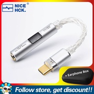 NICEHCK NK1 DAC สูงสุดสายอะแดปเตอร์ Type-C ถึง3.5มม. CX31993 + ชิปถอดรหัส MAX97220เพิ่มคุณภาพเสียง H