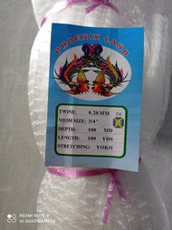 Jaring ikan 0.20 3/4 inchi 100md/100yds jaring ikan kecil jaring ikan bahan jala jaring ikan bahan a