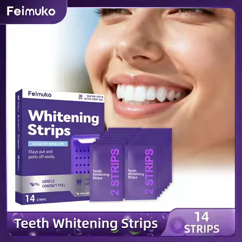 Purple Teeth Whitening Strips Oral Cleaning Removal Gel Improve Dental Yellowing Oral Care, for Last