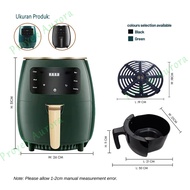 【Flash Sale!!!】Penggorengan Udara Digital 4.5L Penggorengan Bebas Minyak Penggorengan Listrik Kapasi