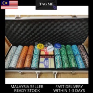 Poker Chips Poker Set Monte Carlo Texas Hold'em  Poker Card 300/500Pcs Poker Set 德州扑克筹码套装 扑克牌