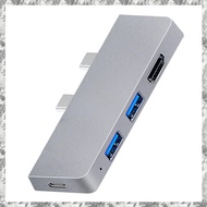 [I O J E] For  Pro 8 USB C Hub, 4K -Compatible Adapter+2 USB 3.0 Reader SD/TF Card Reader Adapter fo