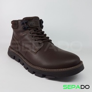 Sepatu Sneakers/Boots Kulit Pakalolo (N08191)(Brown)