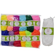 12 Pieces Rose Yarn 4 Ply