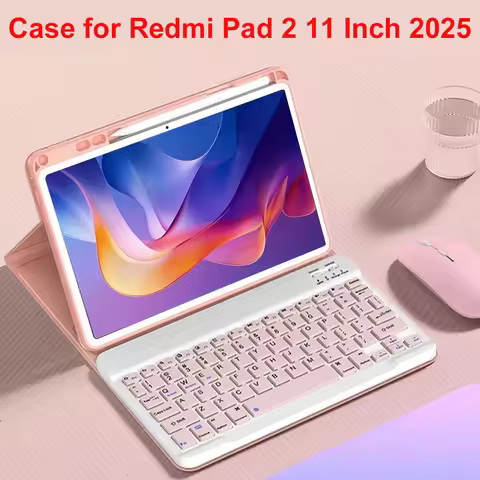 Case for Redmi Pad 2 11 Inch 2025, Bluetooth keyboard case for Xiaomi Redmi Pad 2 11-inch,for Redmi 