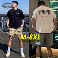 M-8XL Korean Style Short-Sleeved Oversized T-Shirt For Men S-5XL