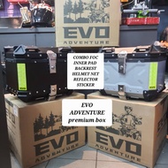 TOP BOX ALUMINIUM EVO ADVENTURE 35L 45L 55L PREMIUN BOX