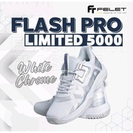 FELET FLASH PRO LIMITED 5000 WHITE CHROME BADMINTON SHOES
