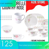 CORELLE ROSE LOOSE HOT COUNTRY DINNER SET LUNCHEON BREAD NOODLE OVAL PLATE CUP SAUCER MUG PINGGAN KACA