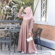Afrida Dress, Modern Syari Gamis Dress, Premium Pashmina Set, Cheap, Modern Muslimah Fashion by Laro
