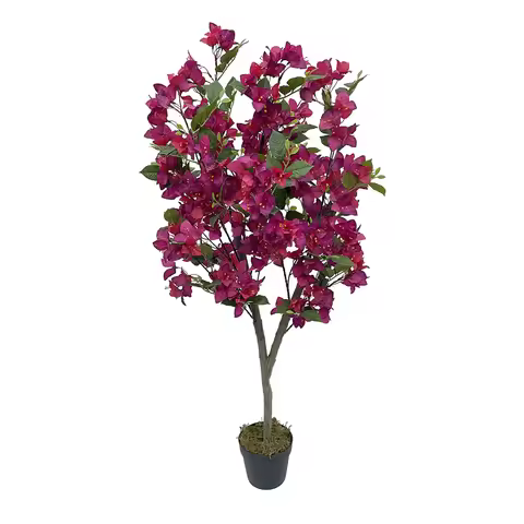 3.94FT Artificial Bougainvillea Tree Green Plant With Bendable Branches And Stems Photography Studio