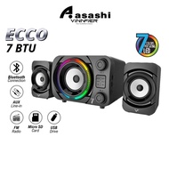 Vinnfier ECCO 7 BTU Bluetooth Speaker LED Lights with FM Radio Micro SD card and USB Slot