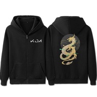 Lol Kda K Da Akali Cosplay Black Sweatshirt Male Hoody Hip Hop Zipper Hoodie Mens Pullover Jacket As
