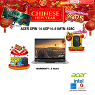 [ผ่อน 0% 10 ด.]ACER SPIN 14 ASP14-51MTN-528C/ i5 120U /ประกัน 3 Years