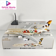 Aviation 1: 400 Aviation A380 A6-APD A6-APE Alloy Airplane Model