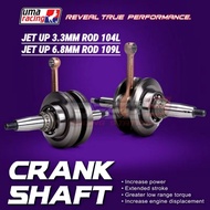 UMA RACING CRANKSHAFT JET 3.3MM ROD 104L / JET 6.8MM ROD 109MM LC5S Y15 Y16