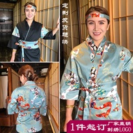 Izakaya Uniform Work Clothes Overalls Japanese Food Shop Work Clothes Female Male Japanese Sushi Res