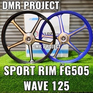 W125 FG505 SPORT RIM HYLOZ-TECH (FREE KEPALA TUBE) ( 1.40/1.60X17) SPORT RIM FG505 WAVE125 / WAVE100