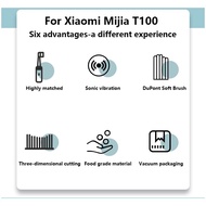 10ชิ้นสำหรับ MIJIA T100แปรงสีฟันไฟฟ้าพลังคลื่นเสียงการเปลี่ยนหัวแปรงดูปองท์เครื่องดูดฝุ่นขนนุ่มเหมาะสำหรับหัวฉีด U-I