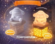 可愛類：日本限定pompompurin 布甸狗投影小夜燈(不含電池)