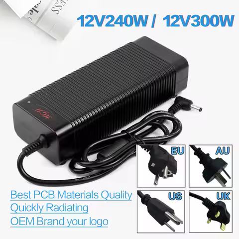 Best Quality AC100V-240V to DC12V 20A 25A 300W Power Adapter Supply DC12V 25A Adapter Transformer wi