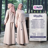 (COD) GAMIS KOKO COUPLE MUTIF GHADIA - GHANI SOFT PEACH