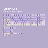 Dreamy Sky ด้านข้างพิมพ์ Pbt Keycap โปรไฟล์เชอร์รี่ Backlit ผ่านตัวอักษรโปร่งใสชุดใหญ่ Key Caps สําห