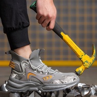 Safety Boots COD Import Safety Shoes Ujung Besi Kerja Proyek Olahraga Sepatu Safety Boots Pria Kanto