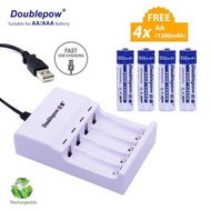 4pcs Rechargeable Battery AA/AAA  + Charger