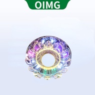 OIMG LED Luxury Colored Crystal Ceiling Light, Hallway Light, Entrance Ceiling Light, Tube Light, Wh