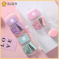 SUER Stapler Set School Morandi Color Mini Binding Tools